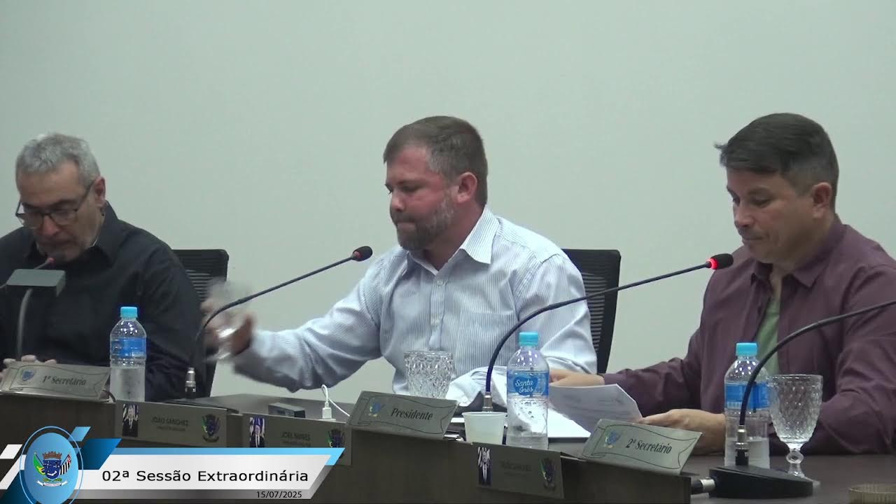 02ª Sessão Extraordinária da  Câmara Municipal de Álvares Machado - SP