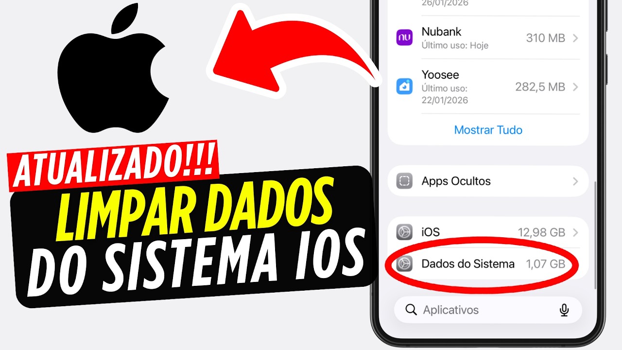 Como LIMPAR Dados do Sistema do Armazenamento do iPhone