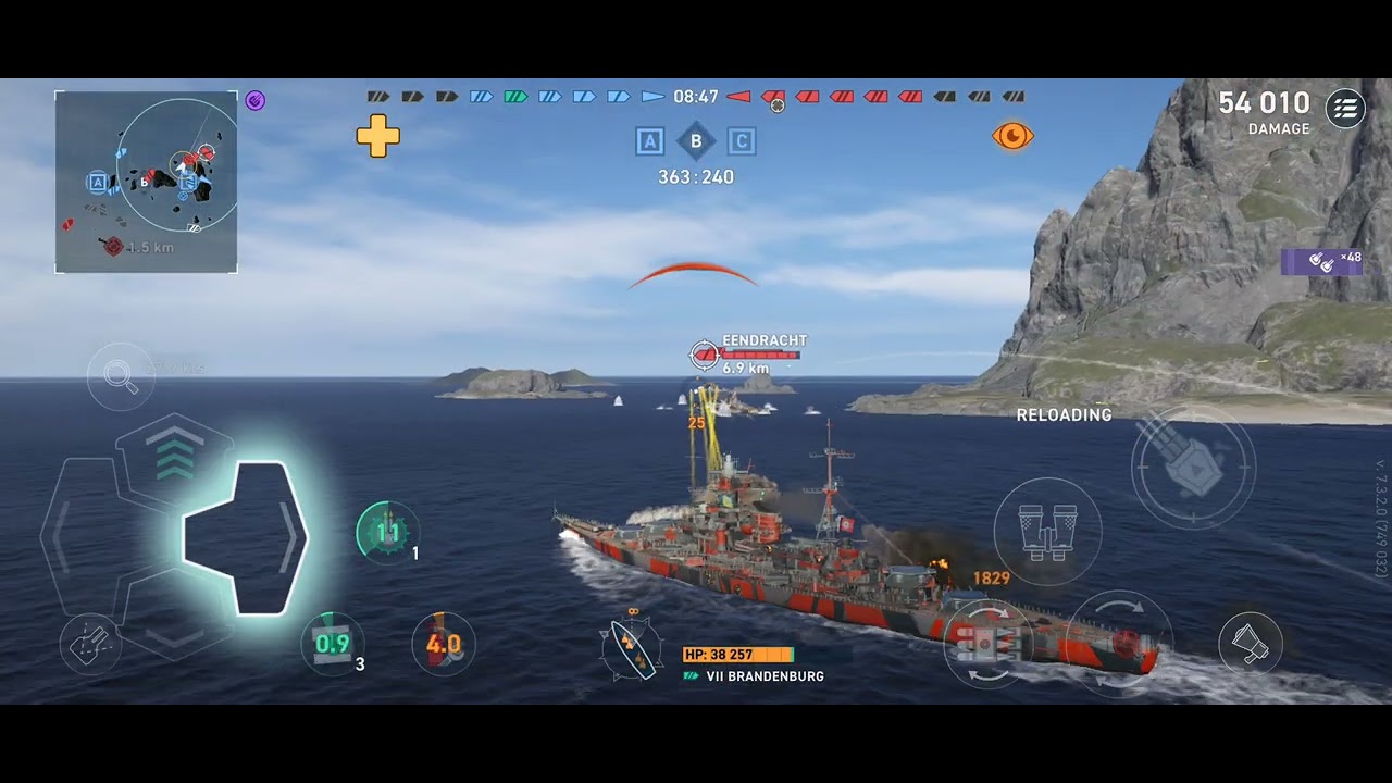 WOWS Legends mobile VII Brandenburg #wowslegends #gaming #mobile