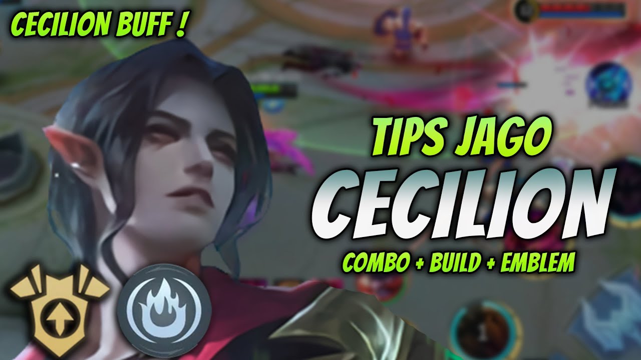 CARA MAIN CECILION BUFF ! BUILD & EMBLEM CECILION TERSAKIT 2023 ! | CECILION MID LANE GAMEPLAY