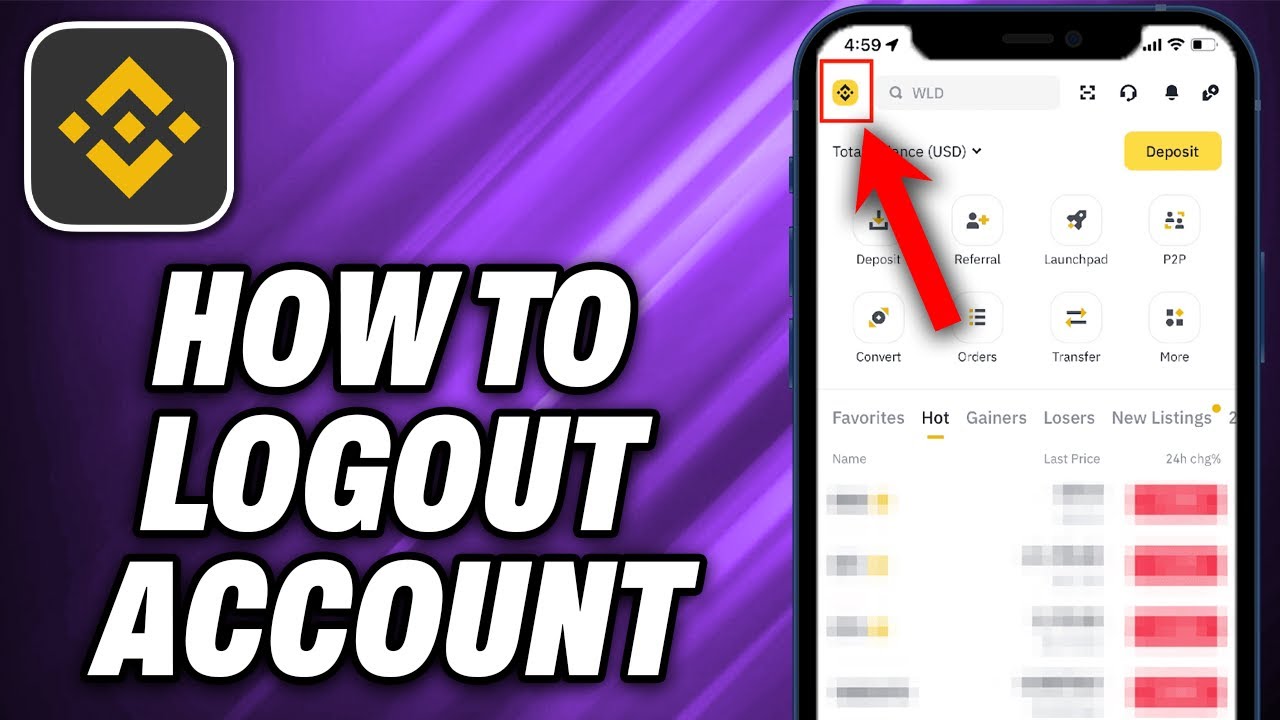 How To Logout Binance Account