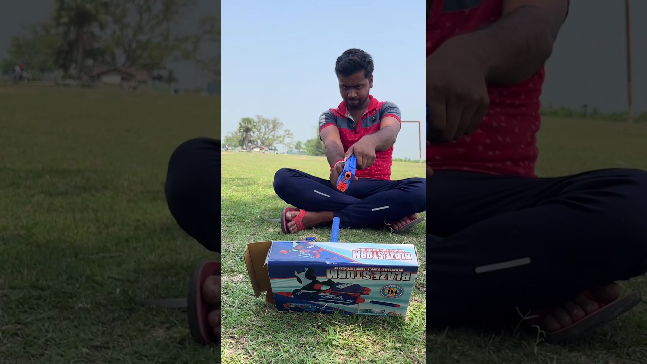 Blaze Storm Manual Soft Bullet Gun Unboxing 🔫
