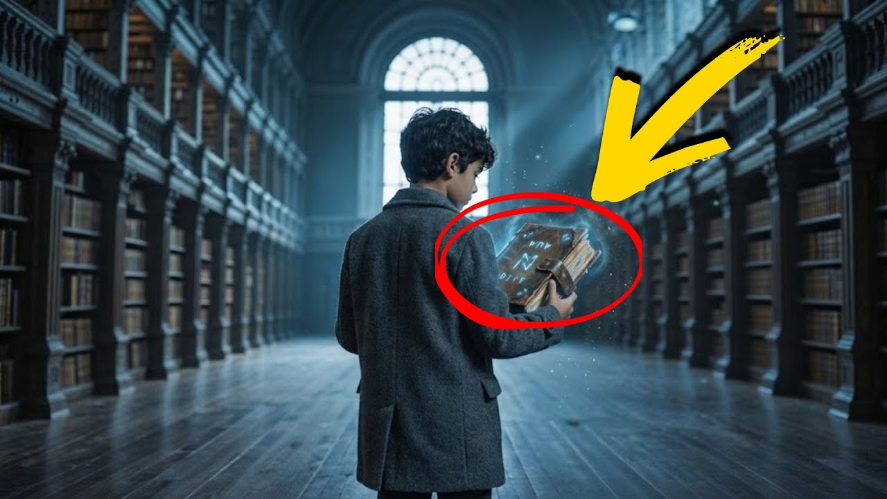 O MENINO ÓRFÃO DORMIU EM UMA BIBLIOTECA ABANDONADA — E UM LIVRO OCO REVELOU O SEGREDO...