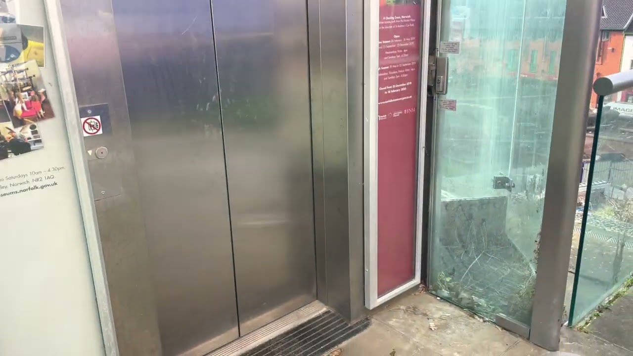 Now repaired - KONE MonoSpace Lift @ Norwich Castle Entrance
