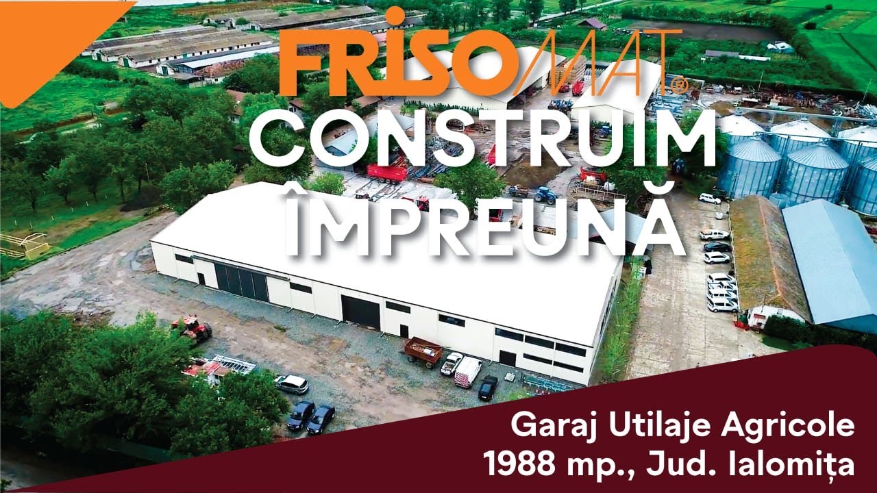 Garaj Utilaje Agricole - Sopema | Jud. Ialomița | 1.988 mp | Filmare dronă | Frisomat Rom&acirc;nia