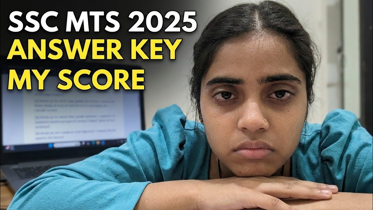 SSC MTS 2025 Answer Key My Score 🥺 | Rekha horazon