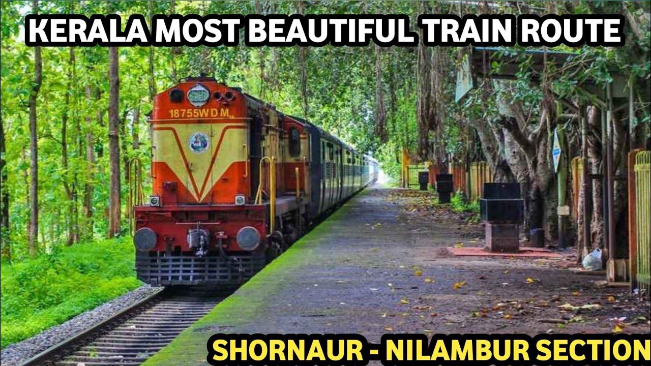 Kerala's Most Beautiful Train Journey Route !! Shornour - Nilambur Section 