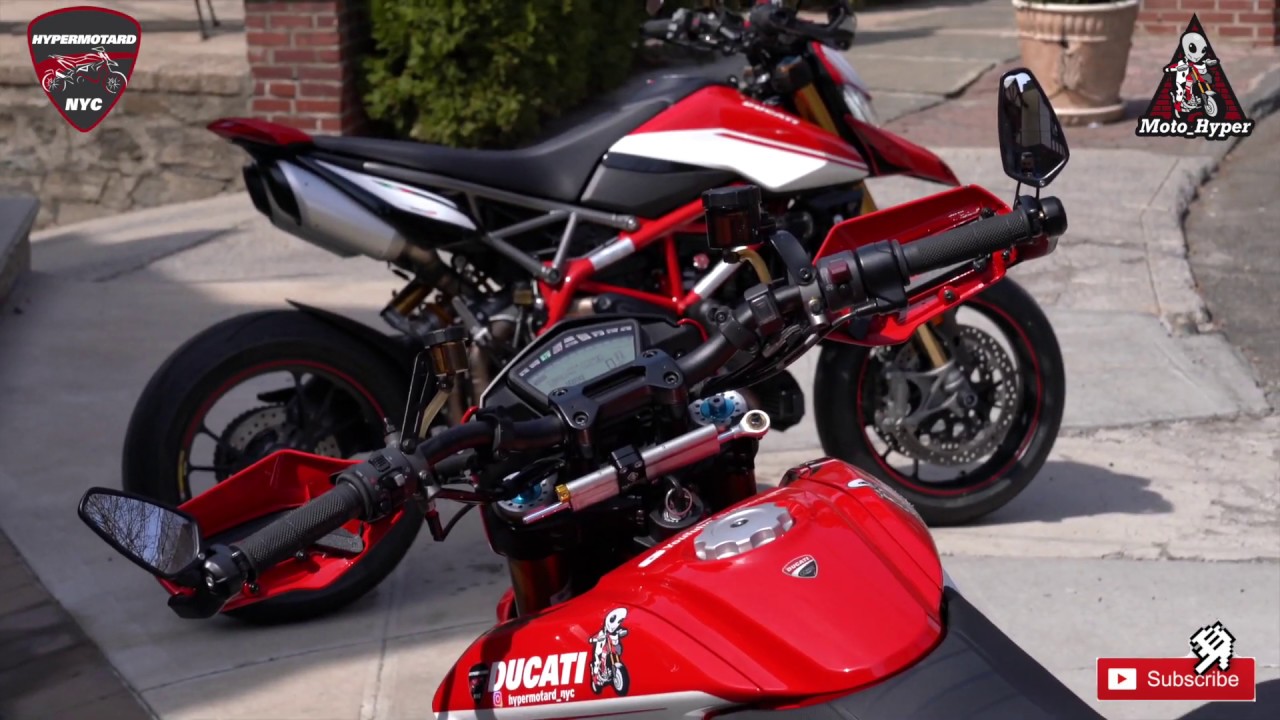 New mirrors and levers for my hypermotard 950 sp