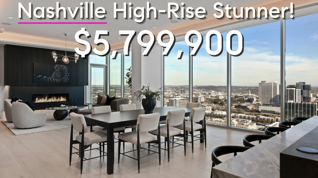 Tour this Jaw-Dropping $5.8M Luxury Penthouse in Downtown Nashville