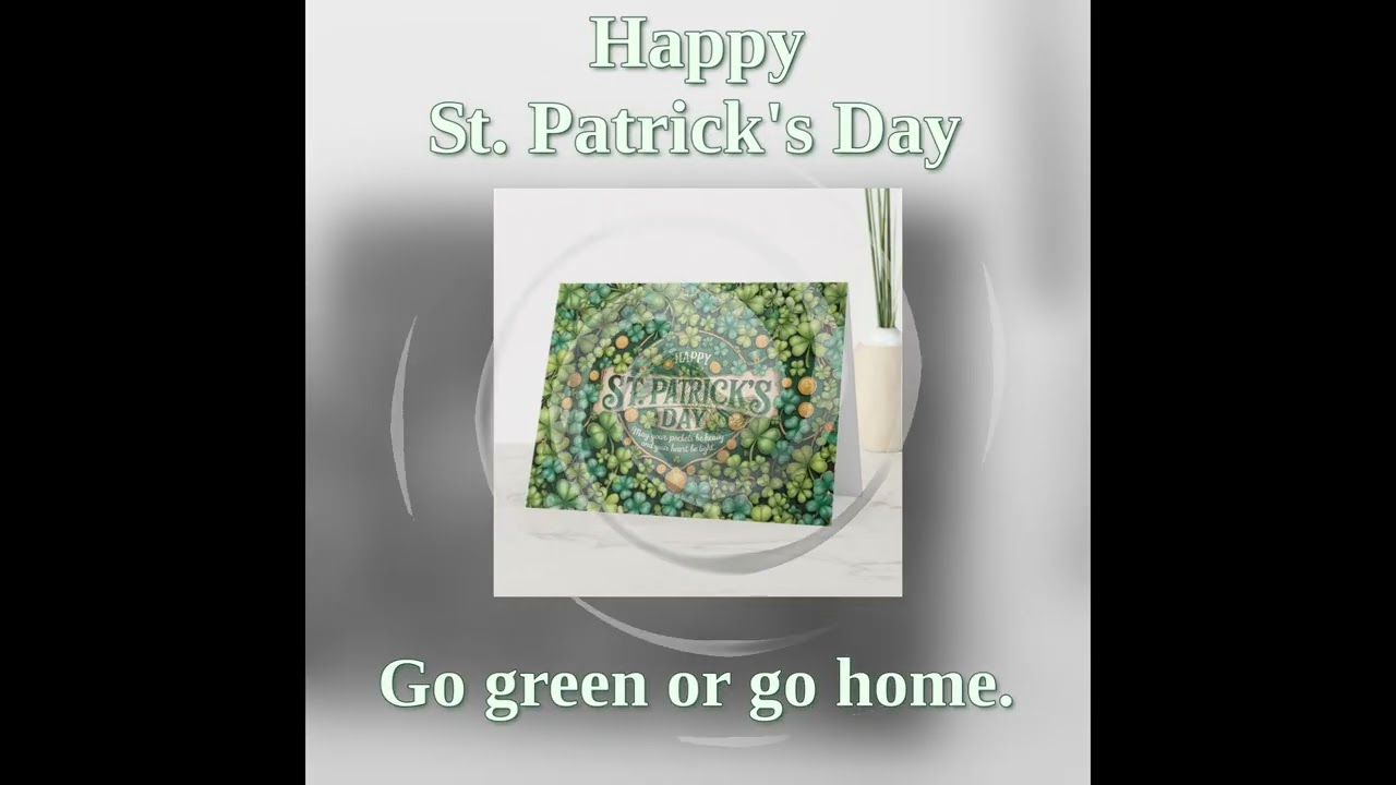 Irish Shamrock Celebration Design Cards