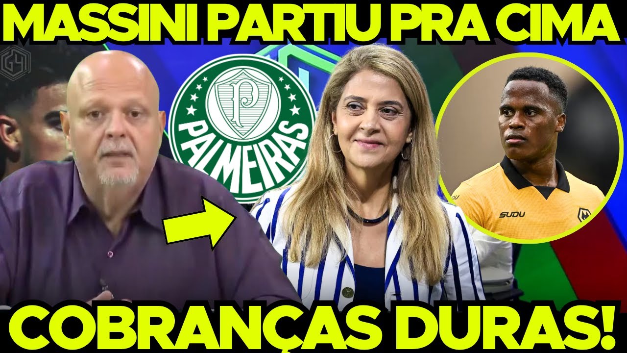 🚨 MASSINI NÃO teve MEDO de FALAR! SITUAÇÃO EXPOSTA no PALMEIRAS! CADÊ os REFORÇOS?