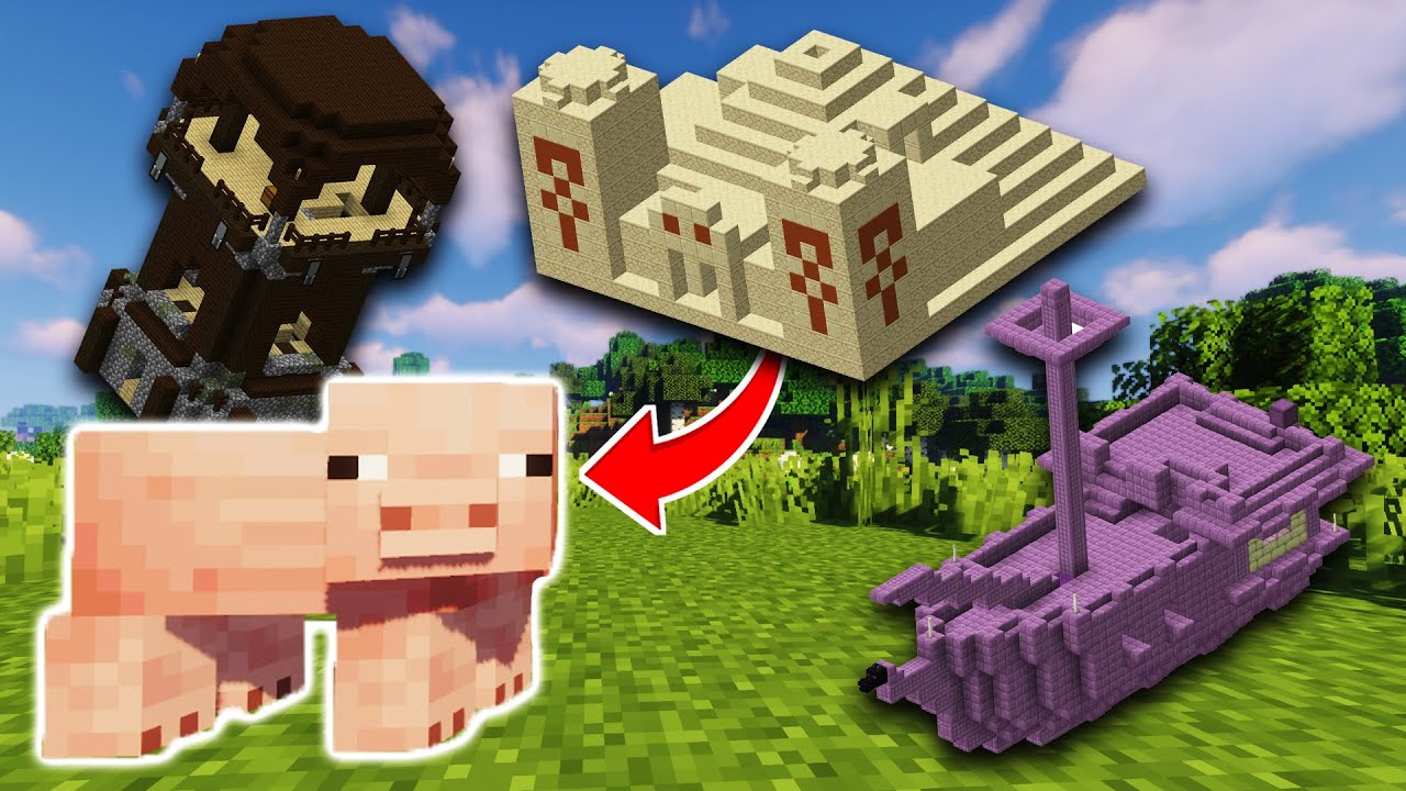 Minecraft mais quand je tue un Mob UNE STRUCTURE SPAWN...