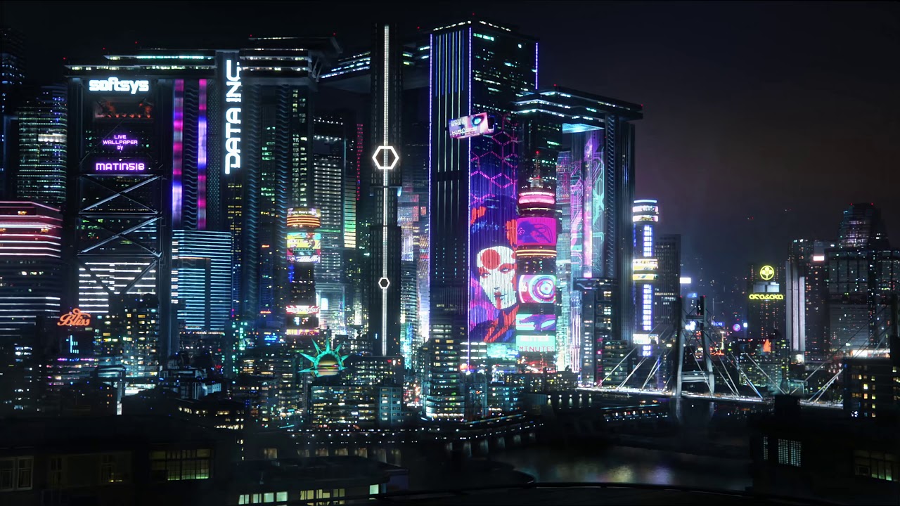 Night City View | Cyberpunk 2077 Live-Wallpaper