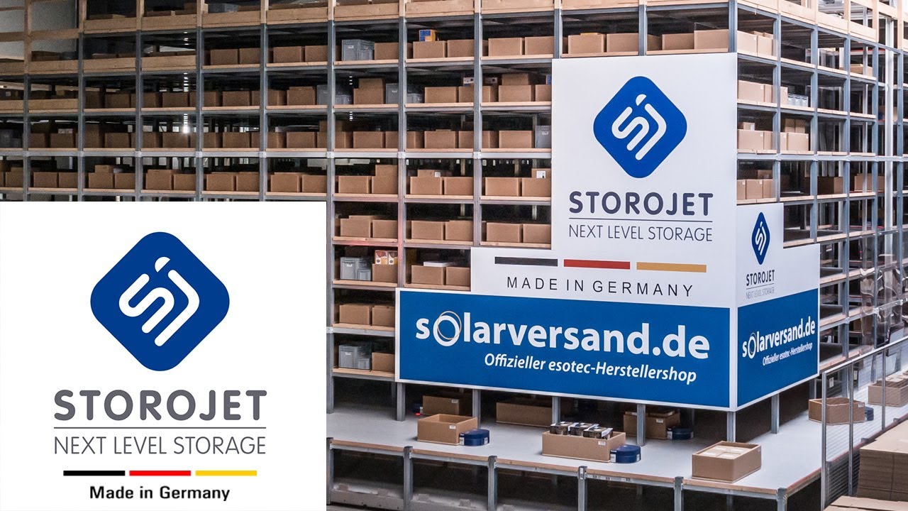 Automatisches Kleinteilelager STOROJET bei Solarversand.de
