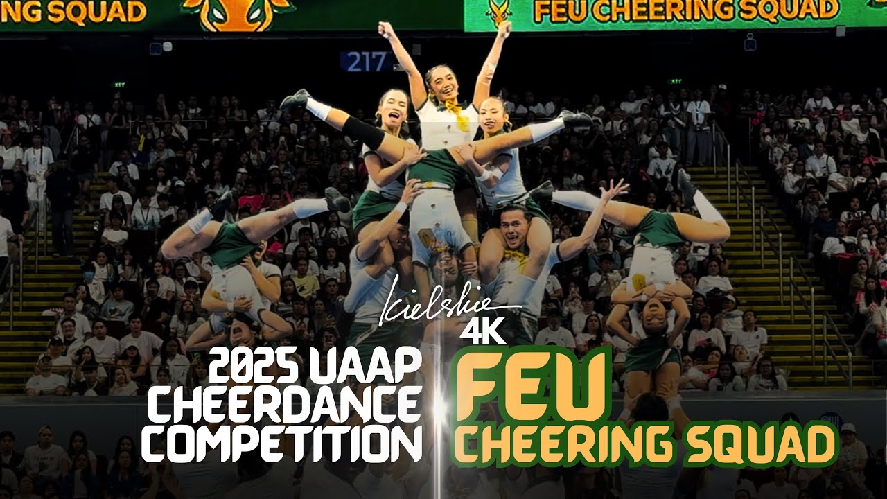 [4K] FEU Cheering Squad - 2025 UAAP Cheerdance Competition at MOA Arena 11-29-2025 | KIELSKIE