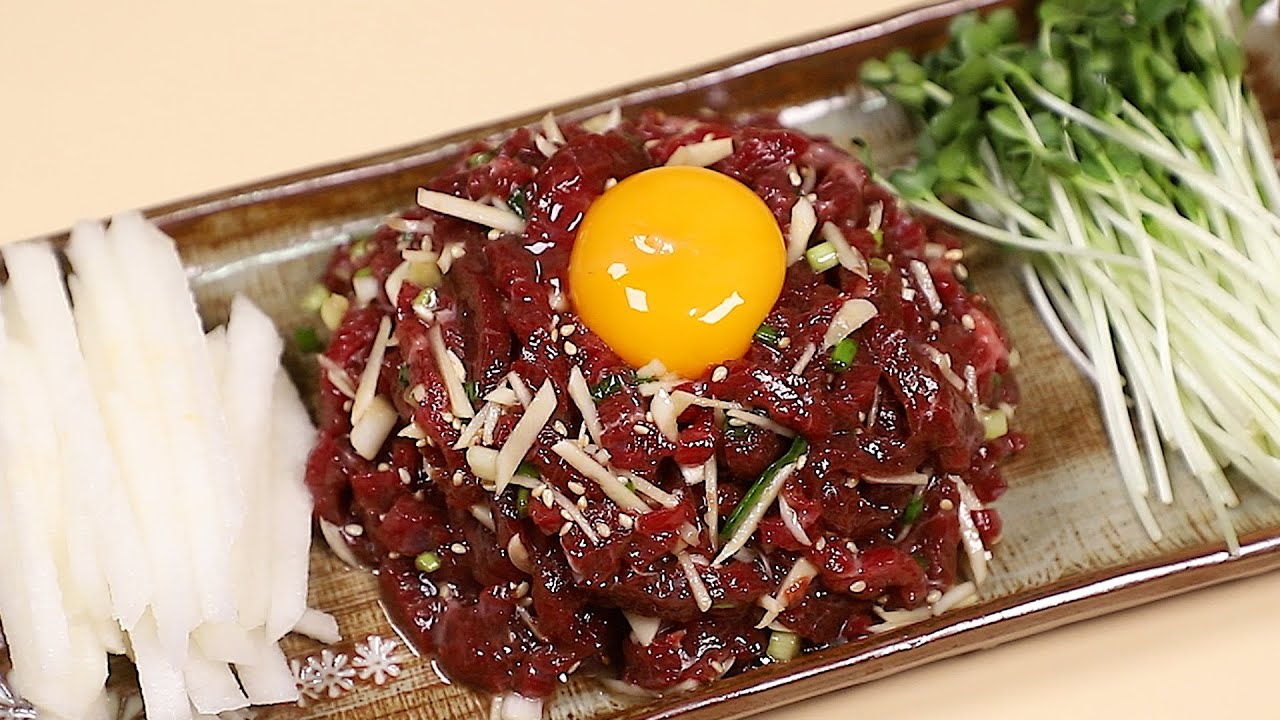 소고기 육회 이방법으로 만들어보세요 맛있게 만드는법