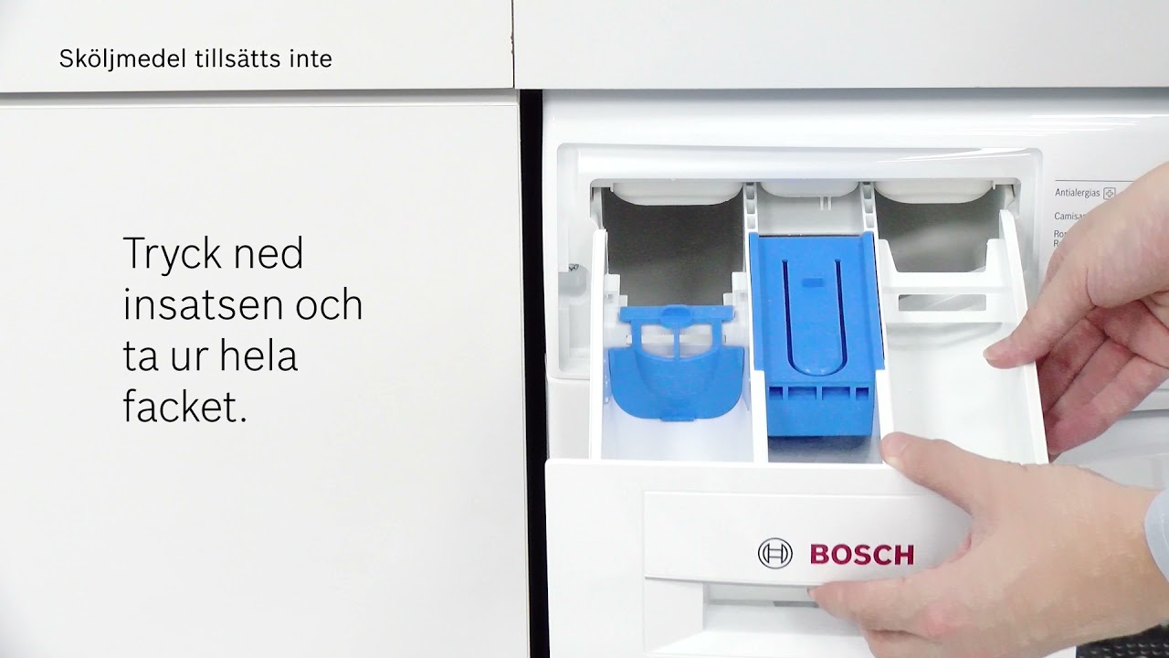 Första hjälpen - Problem med tvättmaskinens tvättmedelsfack.