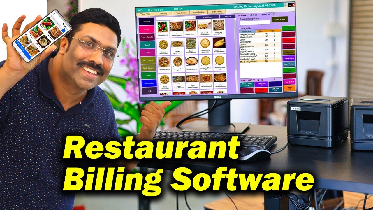 Very Simple Restaurant Software Restaurant Management Billing accounting Software with Waiter App