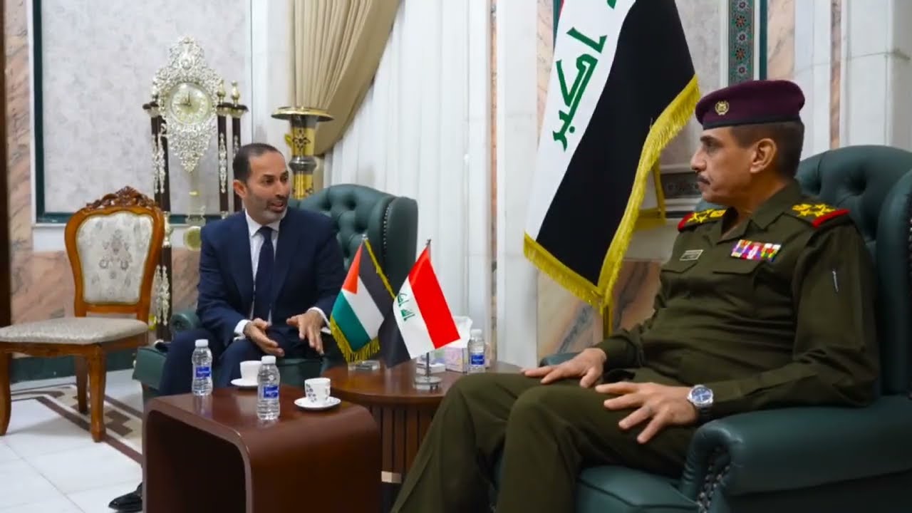 رئيس اركان الجيش يستقبل السفير  والملحق العسكري الاردني  في العراق