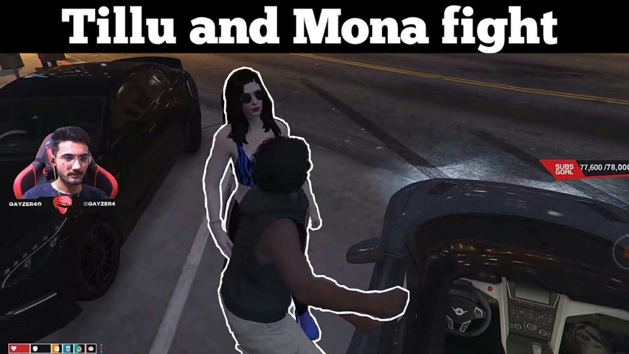 tillu and Mona fight scene | GTA 5 funny moments