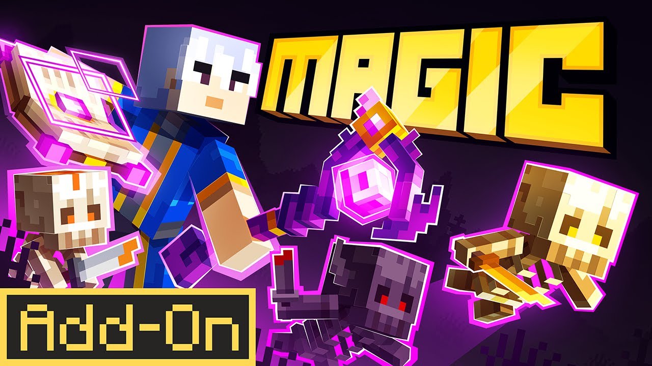 АДДОН MAGIC: более 50 пользовательских заклинаний добавлено в Minecraft Bedrock