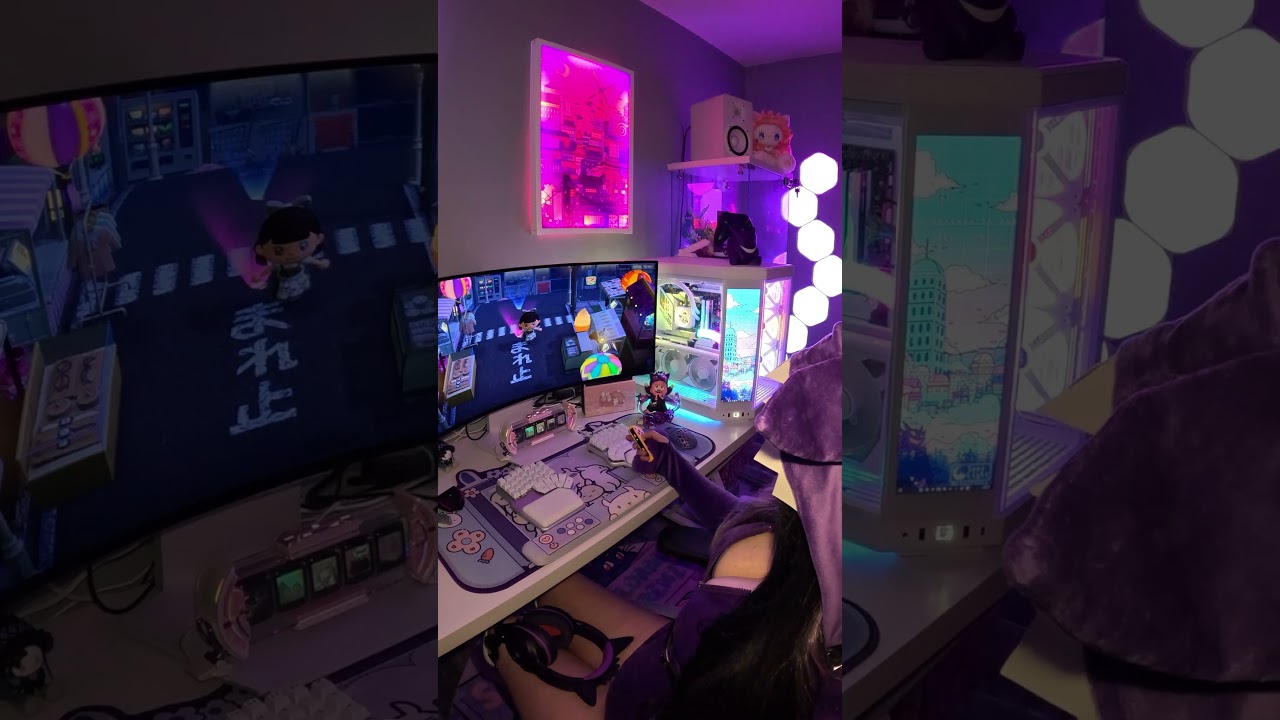 POV: Late-Night Gaming in the Coziest Anime Room | Desk Setup  