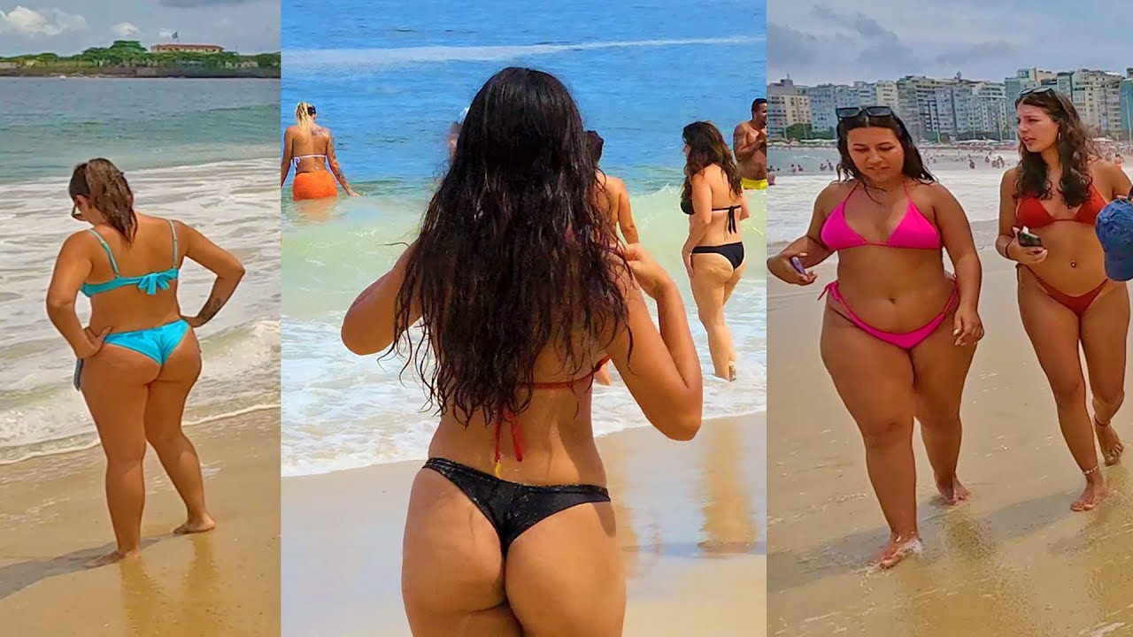 4K BEACH WALKING in COPACABANA BEACH - Rio de Janeiro Brazil