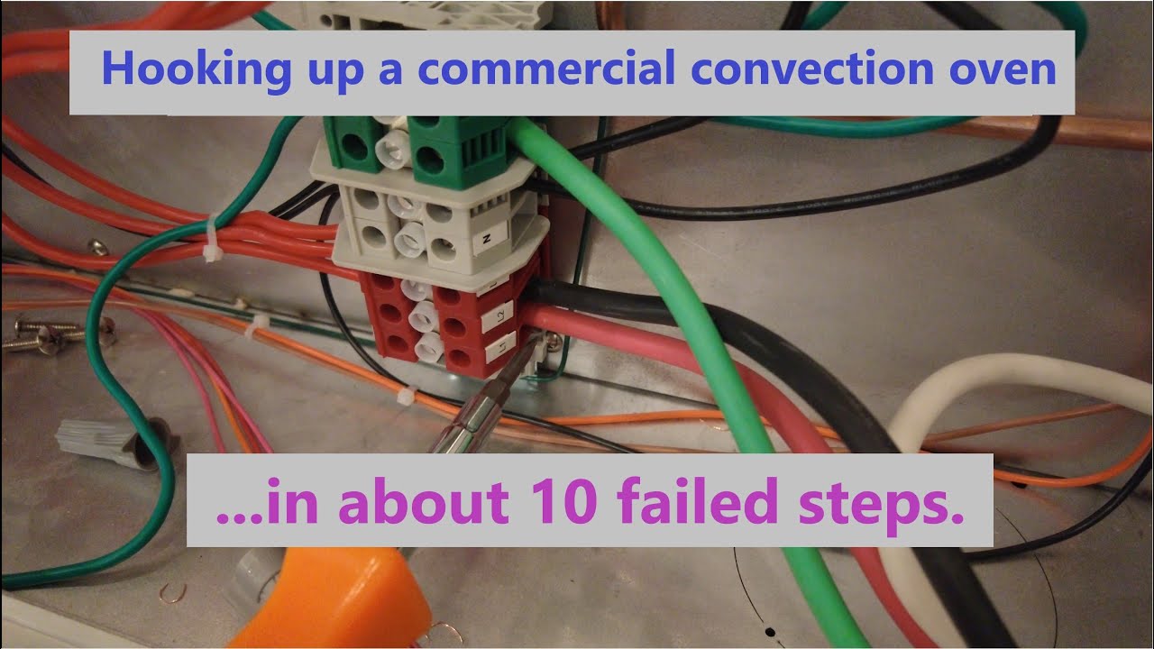 Building a micro bakery: Electrical connection of the convection oven