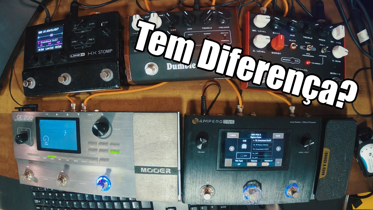 Mesmo Impulse Response em Pedaleiras Diferentes l Mooer Ge200, Hotone AMPERO One, Line 6 HX STOMP