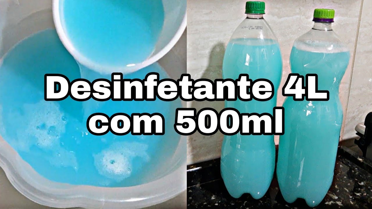 COM 500 ML DE DESINFETANTE FIZ 4L limpa/perfuma/Brilho