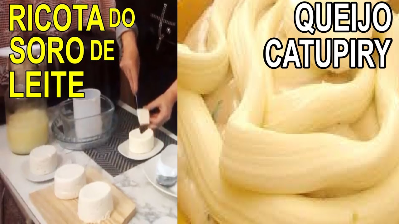 RICOTA DO SORO DO LEITE e QUEIJO CATUPIRY #Culinária 🌹 MARILENE SARAH FIALHO
