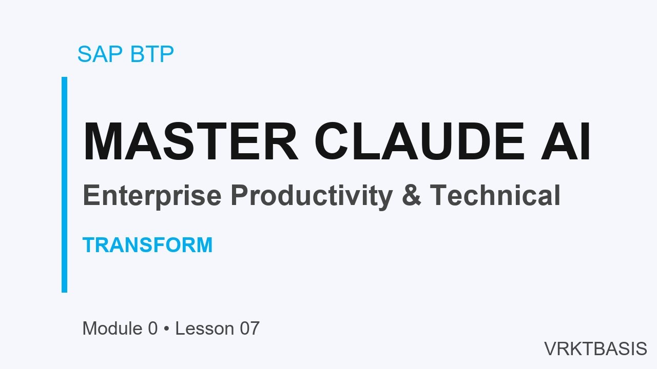 Master Claude AI: Business Applications & Technical Skills for Enterprise Productivity