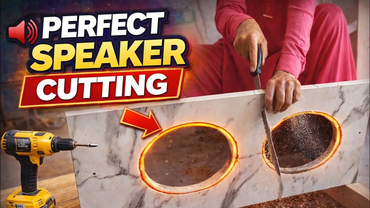 Perfect Loudspeaker Hole Cutting | DIY Speaker Box