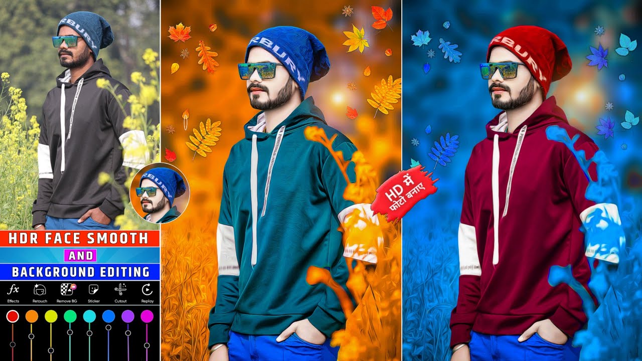 HDR face smooth and background editing | Picsart face smooth and background editing | Photo editing