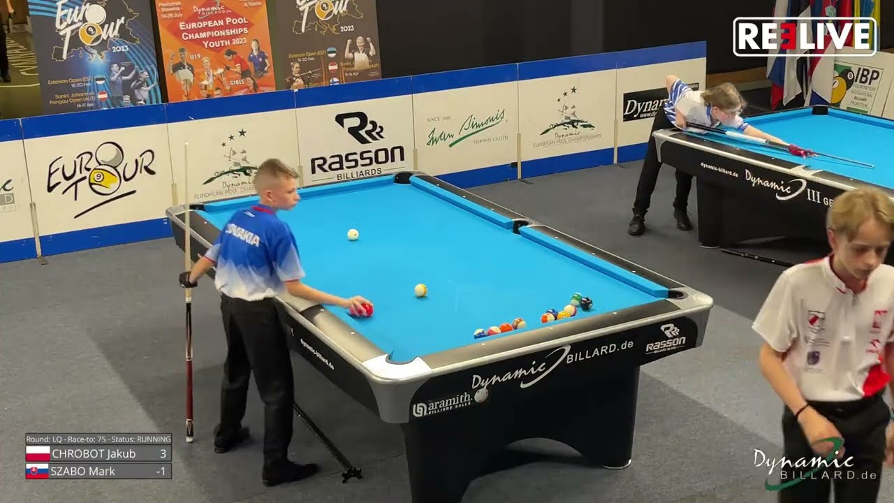 Table 3 Dynamic Billard European Pool Championships Youth 2023 powered by EPBF & REELIVE