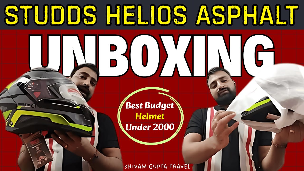 Studds Helios Asphalt Review | Best Budget Helmet Under 2000 | Premium Looks & Safety || 