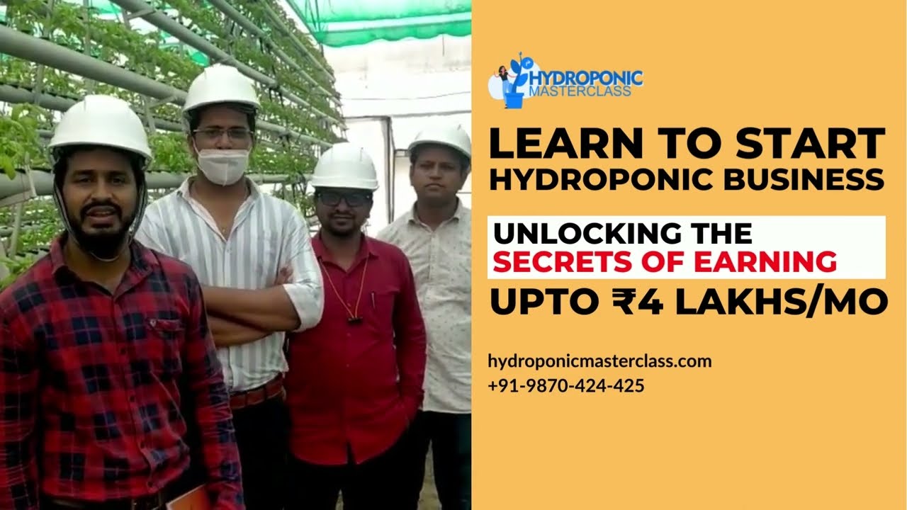 #1 Hydroponic Training in India | Hydroponic Masterclass | +91-9870-424-425
