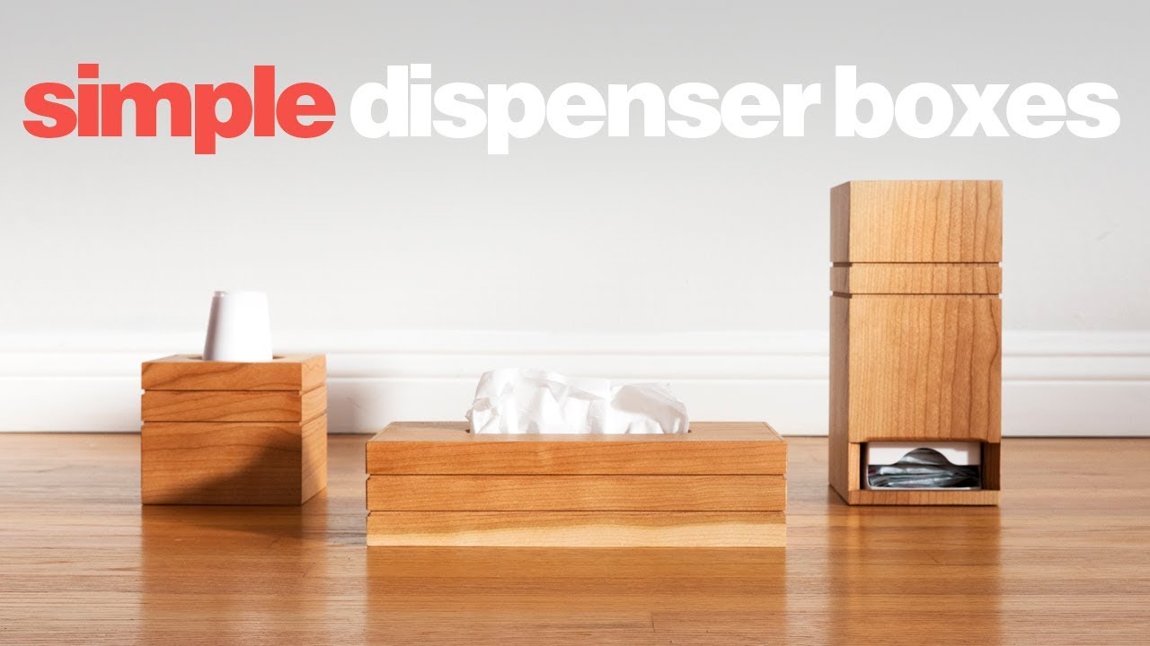 DIY Box Cover Dispensers | Simple Woodworking Projects