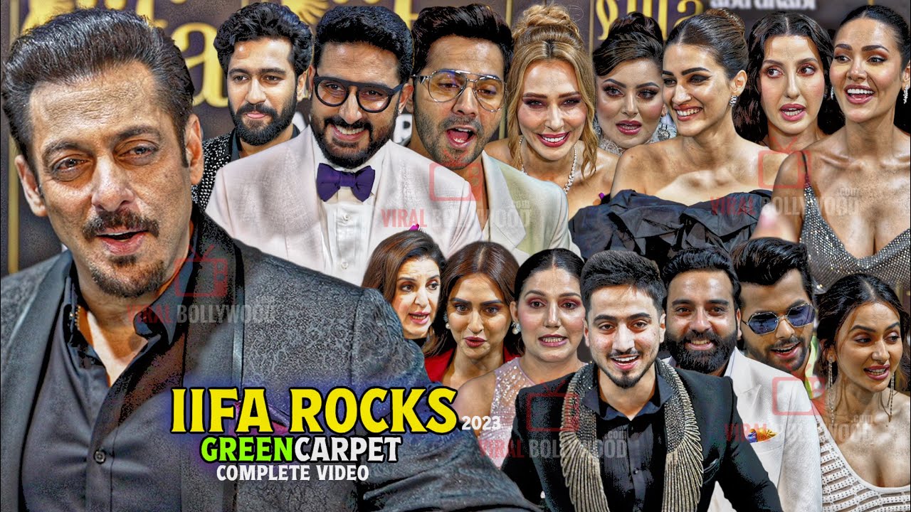 UNCUT - IIFA 2023 GreenCarpet | FULL HD VIDEO | Salman Khan, Abhishek, Kriti, Nora, Anubhav, Vicky
