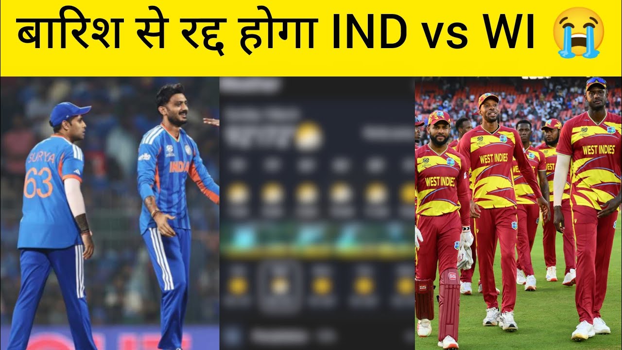 IND vs WI Weather report: Will Rain Stop India from Reaching Semi-Finals? 🌧️ 