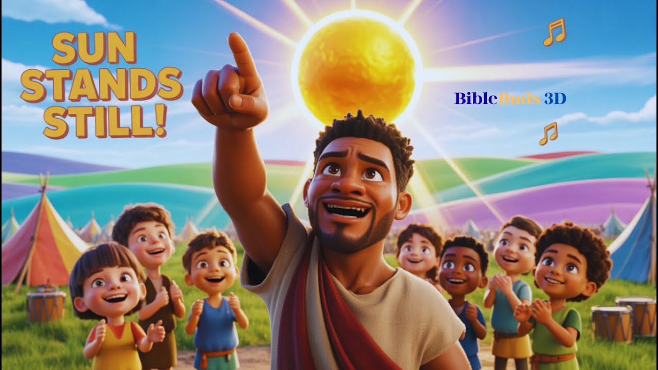 “The Sun Stands Still 🌞 | Joshua’s Victory | Bible Song + Story for Kids”