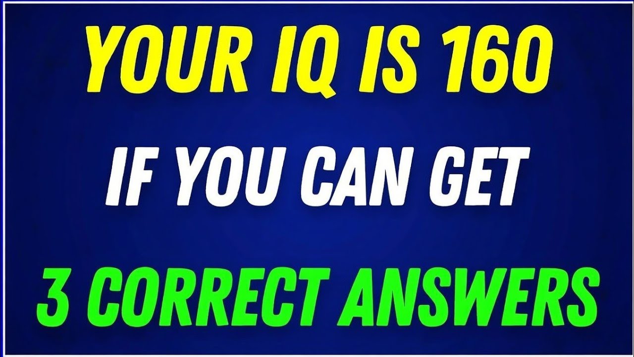 If You Can Solve 6 Questions Correctly 🧠 | You’re Highly Intelligent 😱 | Brain Test