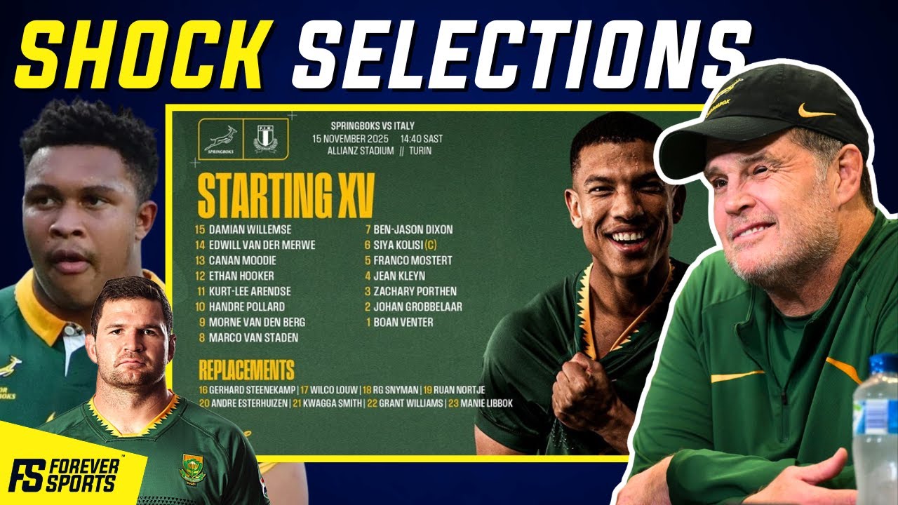 SPRINGBOKS TEAM ANNOCUNEMENT Rassie Erasmus springs SURPRISE Bok 23 vs Italy
