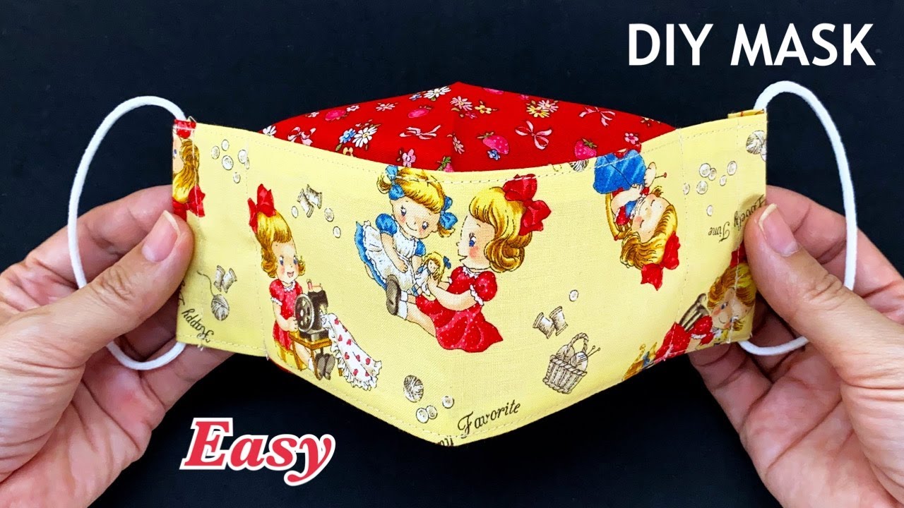 New Style Cute Mask! Diy Breathable Face Mask No Fog On Glasses Sewing Tutorial | Mask Making Idea |