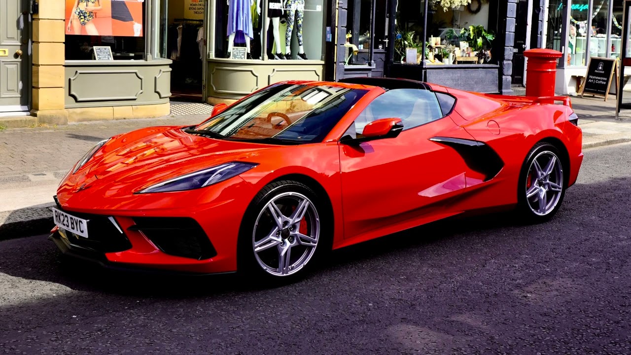 Supercars in Jesmond: C8 CORVETTE STINGRAY, Jaguar F-Type R V8 ACCELERATIONS & MORE!!