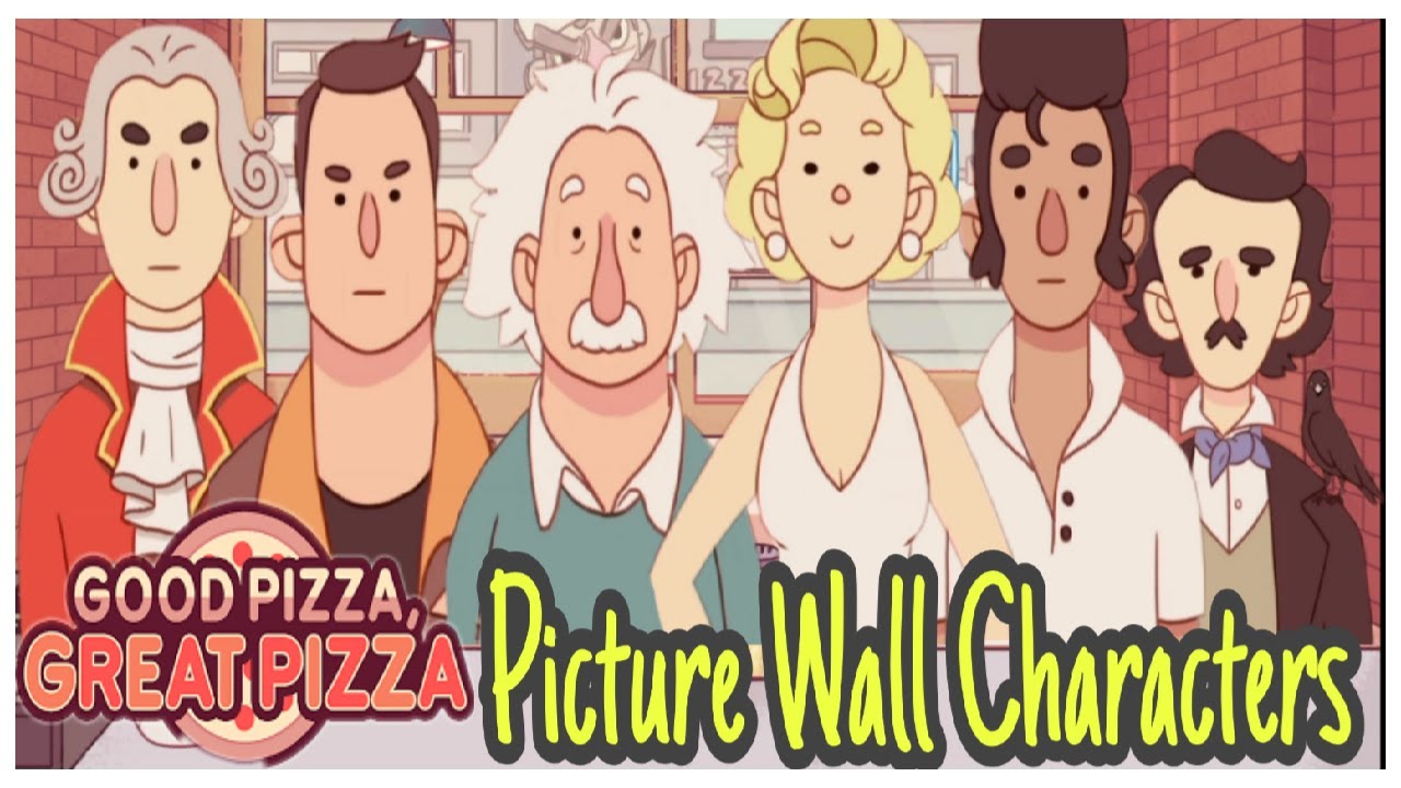 Picture Wall Characters - Good Pizza Great Pizza