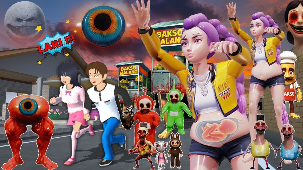 Mio panik CCTV rekam Hmood habibi & puluhan anomali menyerang kota 😱😱😱sakura school simulator 👺🔥🤯🤯🤯🔥