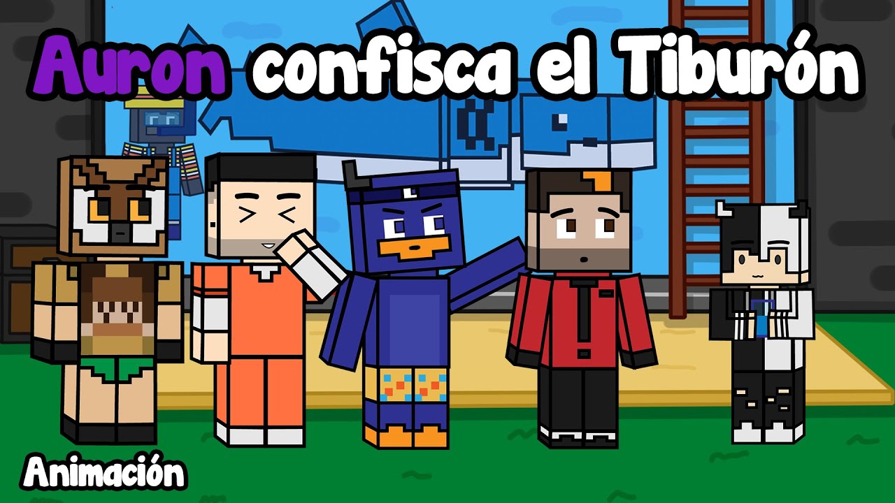 Auron confisca el tiburón - Animación de Tortillaland (aXoZer, Auron, 8cho, Fargan, Pato)