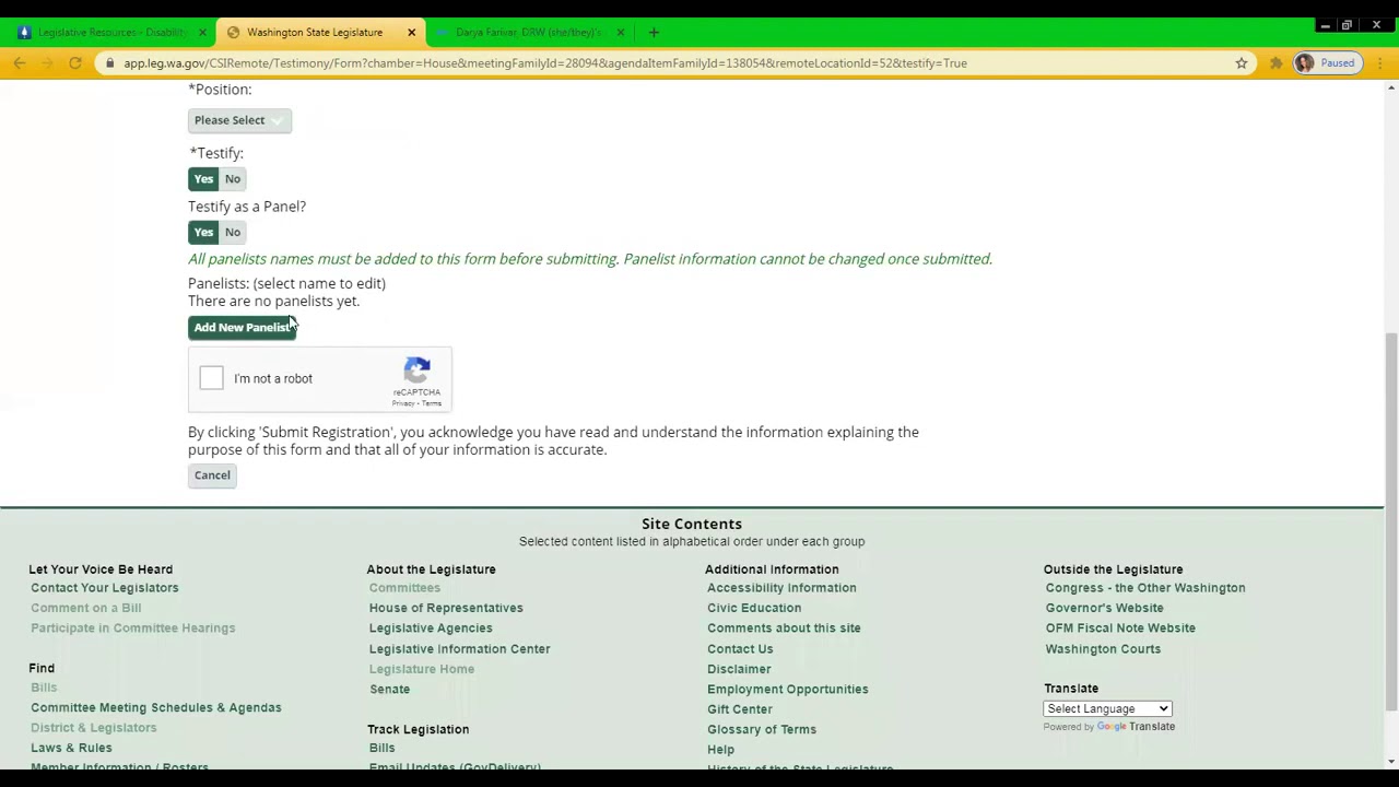Remote Testimony Video Guide