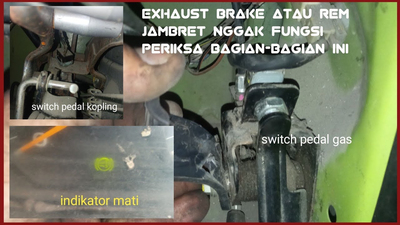 pada bagian ini rem exhaust brake hino dutro 130 HD tidak berfungsi